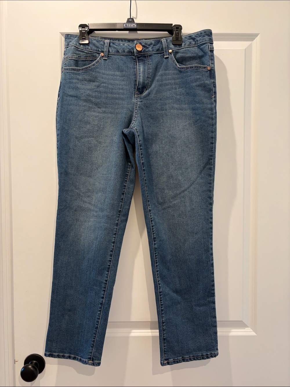 1822 Women's Blue Straight-Leg Jeans